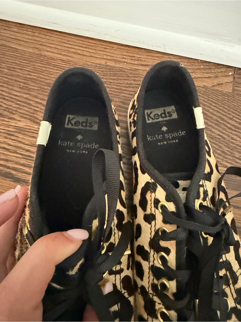 Keds x Kate Spade Leopard Print Lace-Up Sneakers - Picture 3 of 3